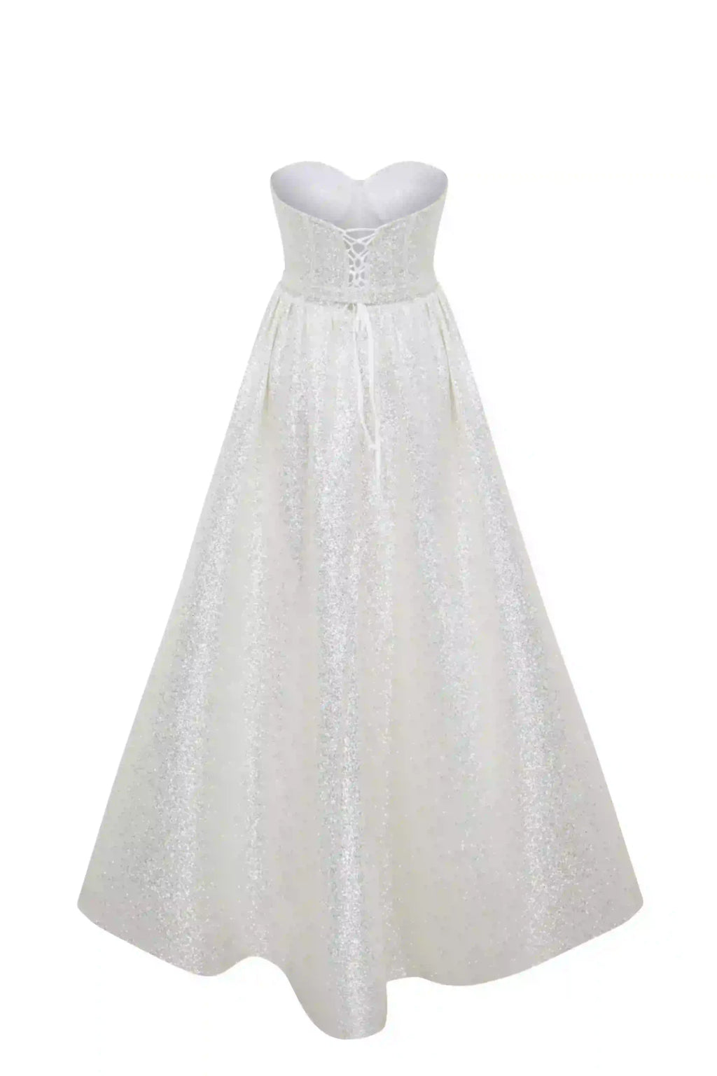 SHINY WHITE MIDI DRESS Evening Dress - Image 2